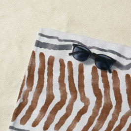 Boho Tribale Gestreepte Strandtowel Strandlaken