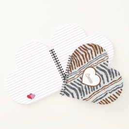 Boho Tribale Hart Spiraal Notebook Notitieboek