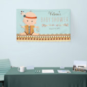 Boho Tribale Jongens Baby Shower Spandoek (Beurs)