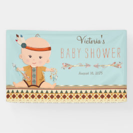 Boho Tribale Jongens Baby Shower Spandoek