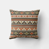Boho Tribale Streeppatroon Kussen  (Achterkant)