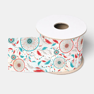 Boho Tribale Veer Droomvanger Trouwfeest Grosgrain Lint