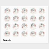 Boho Tribale Veer Droomvanger Trouwfeest Ronde Sticker (Vel)