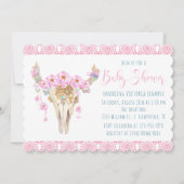 Boho Tribale Waterverf Babyshower Uitnodigingen (Voorkant)