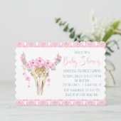 Boho Tribale Waterverf Babyshower Uitnodigingen (Staand voorkant)