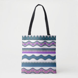 Boho Tribale Zigzag Patroon Tas
