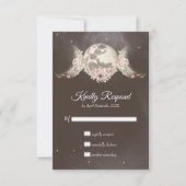 Boho Triple Moon Phases & Stars Handfasting RSVP Kaartje (Voorkant)