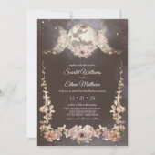 Boho Triple Moon Phases Sterrennacht Handfasting Kaart (Voorkant)