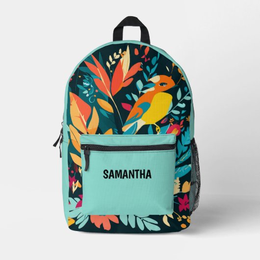 Boho Tropical Backpack for Teen Girls Bedrukte Rugzak (Voorkant)