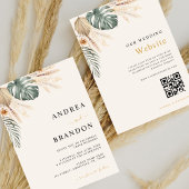 Boho Tropical Beach Bestemming Bruiloft Alles in e Kaart