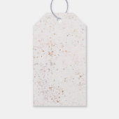 Boho Tropical Beach Floral Weddenschap Bedankt Cadeaulabel (Achterkant)