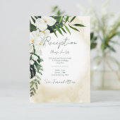 Boho Tropical Beach Waterverf Reception Kaart (Staand voorkant)