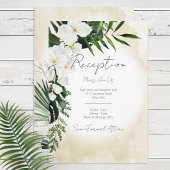 Boho Tropical Beach Waterverf Reception Kaart
