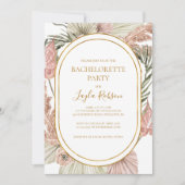 Boho Tropical Botanical | Bachelorette Party Kaart (Voorkant)