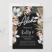 Boho Tropical Botanical Bachelorette Weekend Kaart (Voorkant)