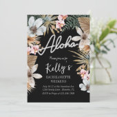 Boho Tropical Botanical Bachelorette Weekend Kaart (Staand voorkant)