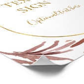 Boho Tropical Botanical Cards & Gifts Custom Sign Poster (Hoek)