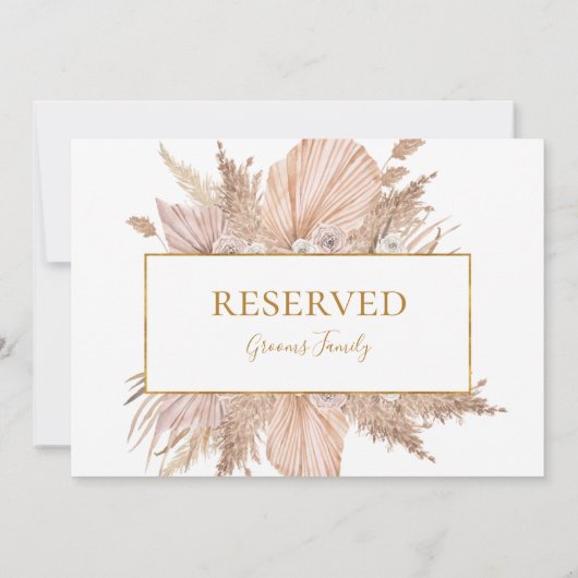 Boho Tropical Botanical | Gereserveerd teken (Achterkant)