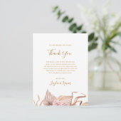 Boho Tropical Botanical | Hartelijk dank Briefkaart (Staand voorkant)