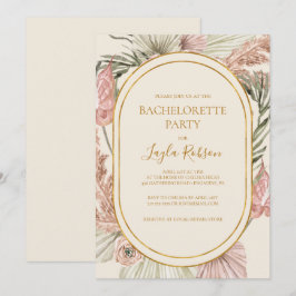 Boho Tropical Botanical | Ivory Bachelorette Party Kaart