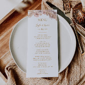Boho Tropical Botanical | Menu Weddenrennen