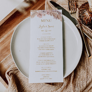 Boho Tropical Botanical   Menu Weddenrennen