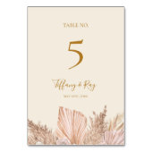 Boho Tropical Botanical | Nummer van de voorlopige Kaart (Voorkant)