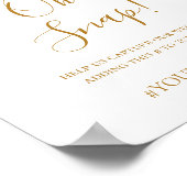 Boho Tropical Botanical | Oh Snap Wedding Hashtag Poster (Hoek)