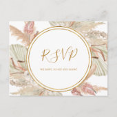 Boho Tropical Botanical | RSVP-Briefkaart voor bru Briefkaart (Voorkant)