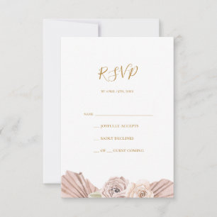 Boho Tropical Botanical   RSVP-kaart RSVP Kaartje