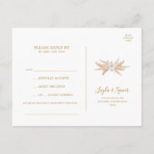 Boho Tropical Botanical | Song Request RSVP Briefkaart (Achterkant)
