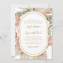 Boho Tropical Botanical | Traditioneel huwelijk Kaart