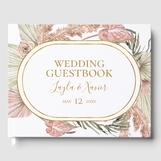 Boho Tropical Botanical | Weddenschap Gastenboek (Voorkant)