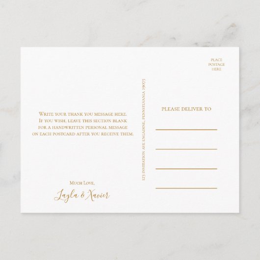 Boho Tropical Botanical | Weddenschap Hartelijk da Briefkaart (Achterkant)