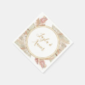 Boho Tropical Botanical | Weddenschap Napkins Servet (Hoek)