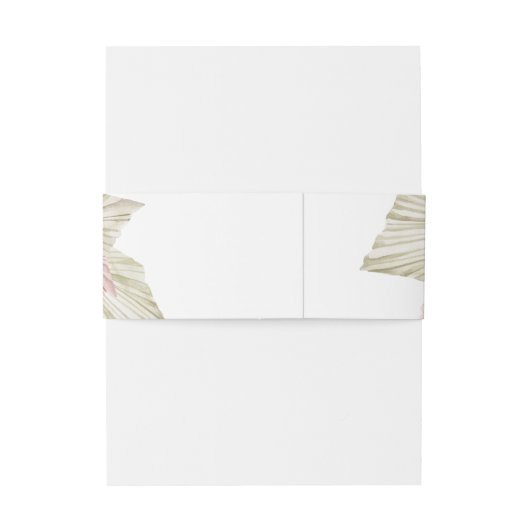 Boho Tropical Botanical | Weddenschap Uitnodigingen Wikkel (Achterkant Voorbeeld)