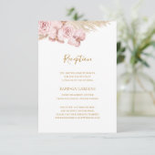 Boho Tropical Botanical | Weddenschapskaart Informatiekaartje (Staand voorkant)