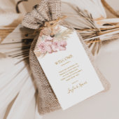 Boho Tropical Botanical | Welkom bruiloft Cadeaulabel