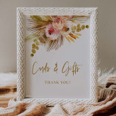 Boho Tropical Bruiloft Feest L201 Poster Bord