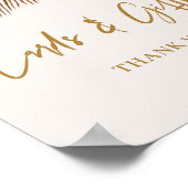 Boho Tropical Bruiloft Feest L201 Poster Bord (Hoek)