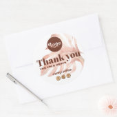 Boho Tropical Dank u sticker (Envelop)