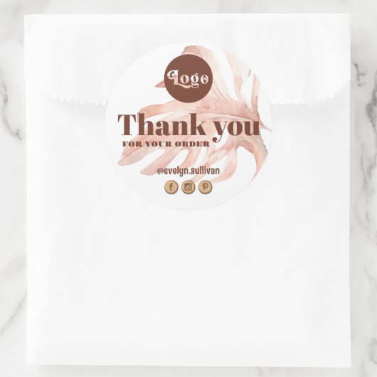 Boho Tropical Dank u sticker (Tas)