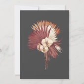 Boho Tropical Fan Palms Bruiloft Save the Date (Achterkant)