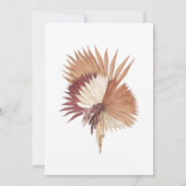 Boho Tropical Fan Palms Pensioenfeest Kaart (Achterkant)
