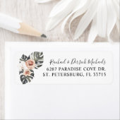 Boho Tropical Floral Beach Vibe Etiket (Insitu)