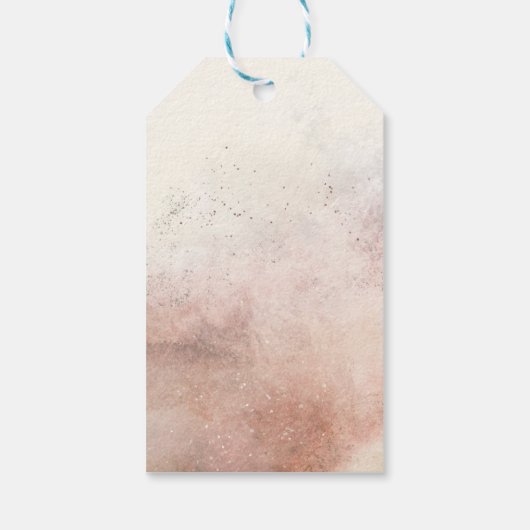 Boho Tropical Floral Geometric Bedankt Cadeaulabel (Achterkant)