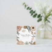 Boho Tropical Floral Visitekaartje (Staand voorkant)