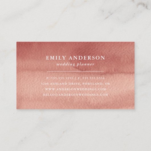 Boho Tropical Floral Visitekaartje (Achterkant)