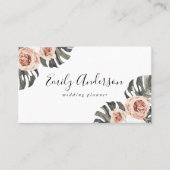 Boho Tropical Floral Visitekaartje (Voorkant)
