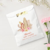 Boho Tropical Flower SurfIng Baby shower Bedankzakje (Gezegeld)